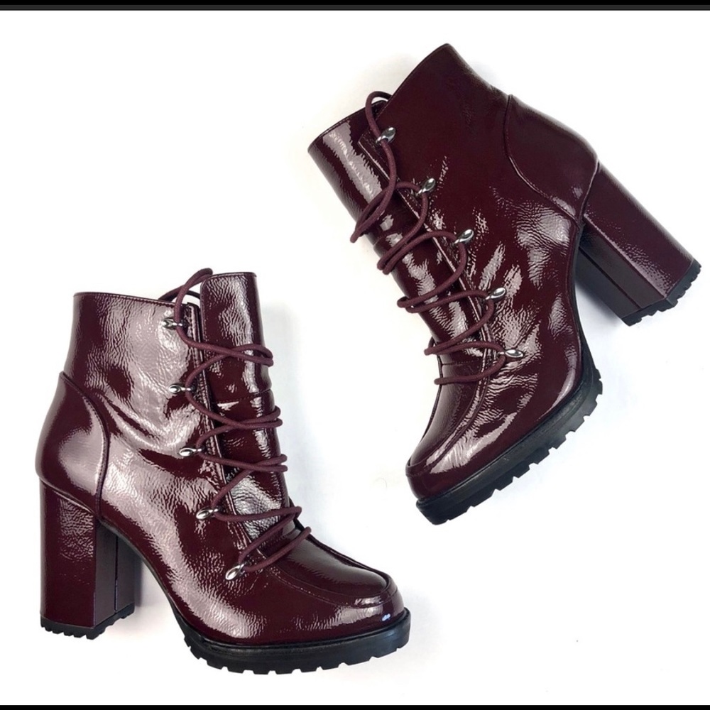 Gianni Bini 9.5 lace up leather boots